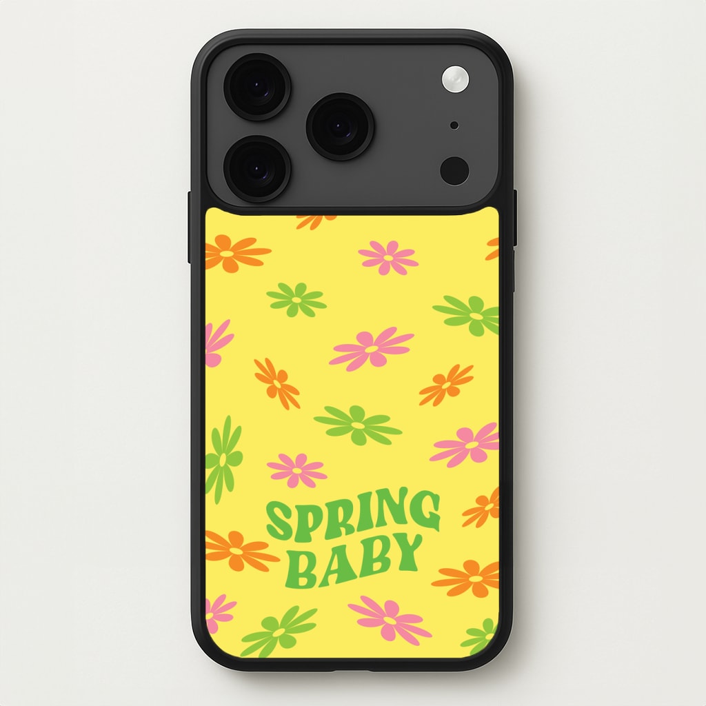 Spring Baby Retro Pattern Phone Case for iPhone 17 Pro Max