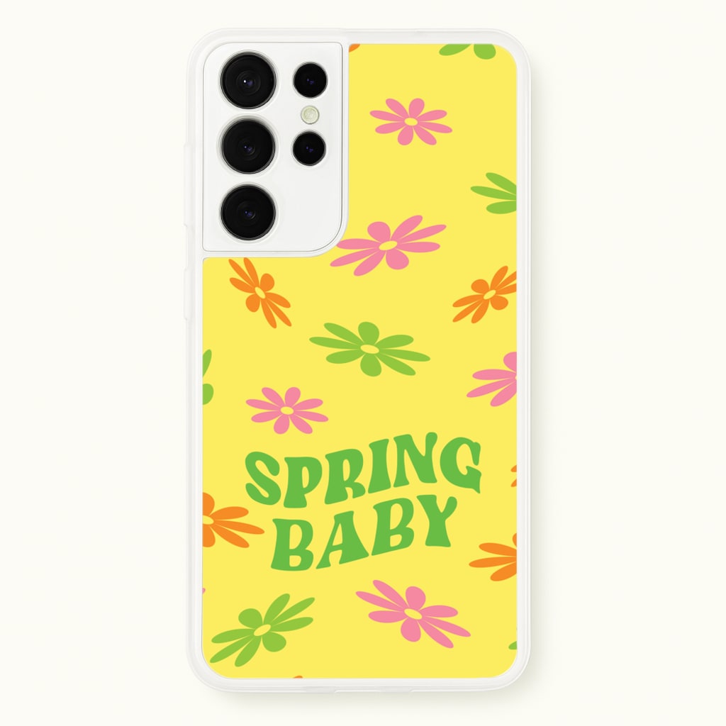 Spring Baby Retro Pattern - Spring Phone Case for Galaxy S21 Ultra