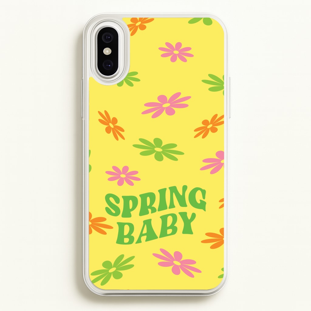 Spring Baby Retro Pattern - Spring Phone Case for iPhone XS Max