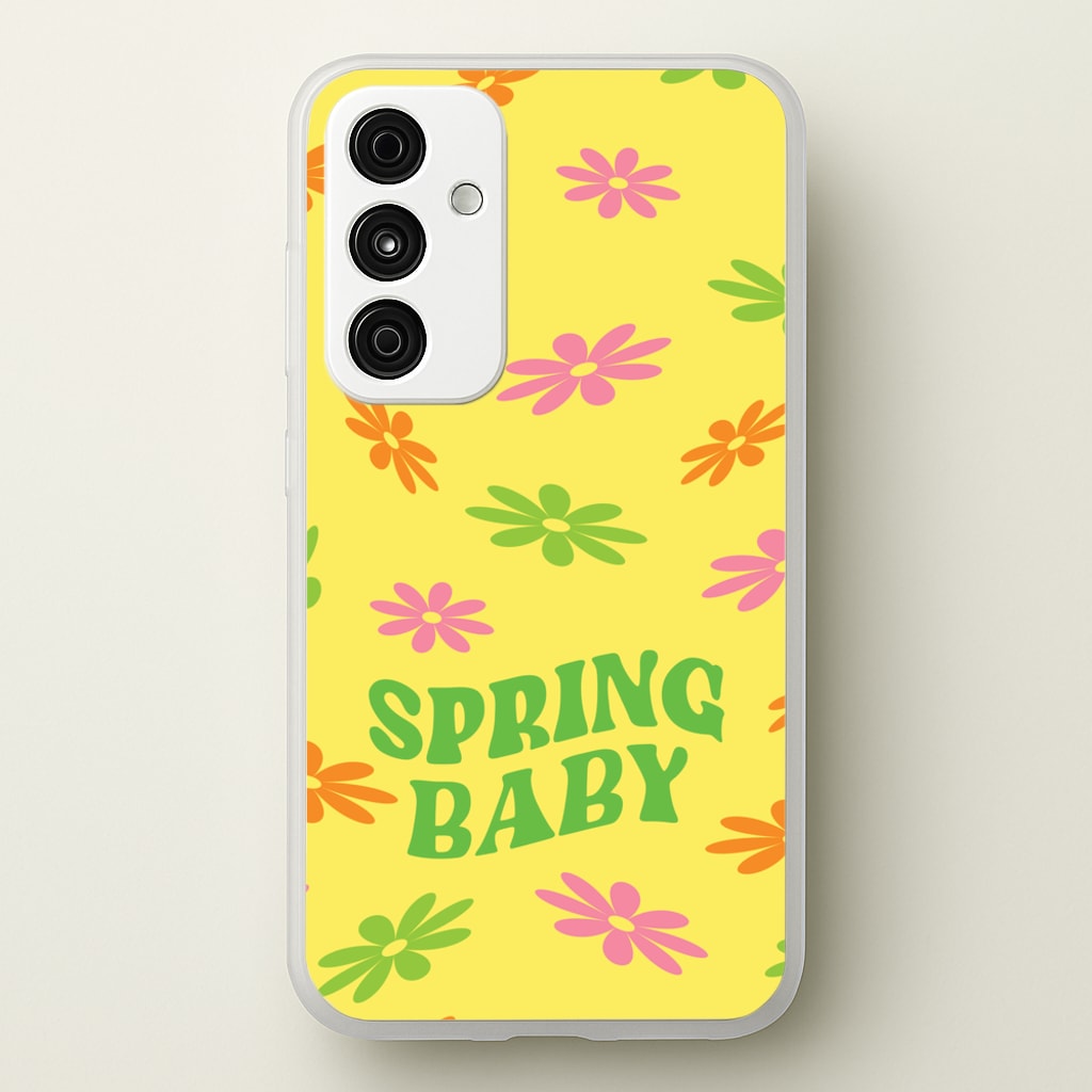 Spring Baby Retro Pattern - Spring Phone Case for Galaxy A55