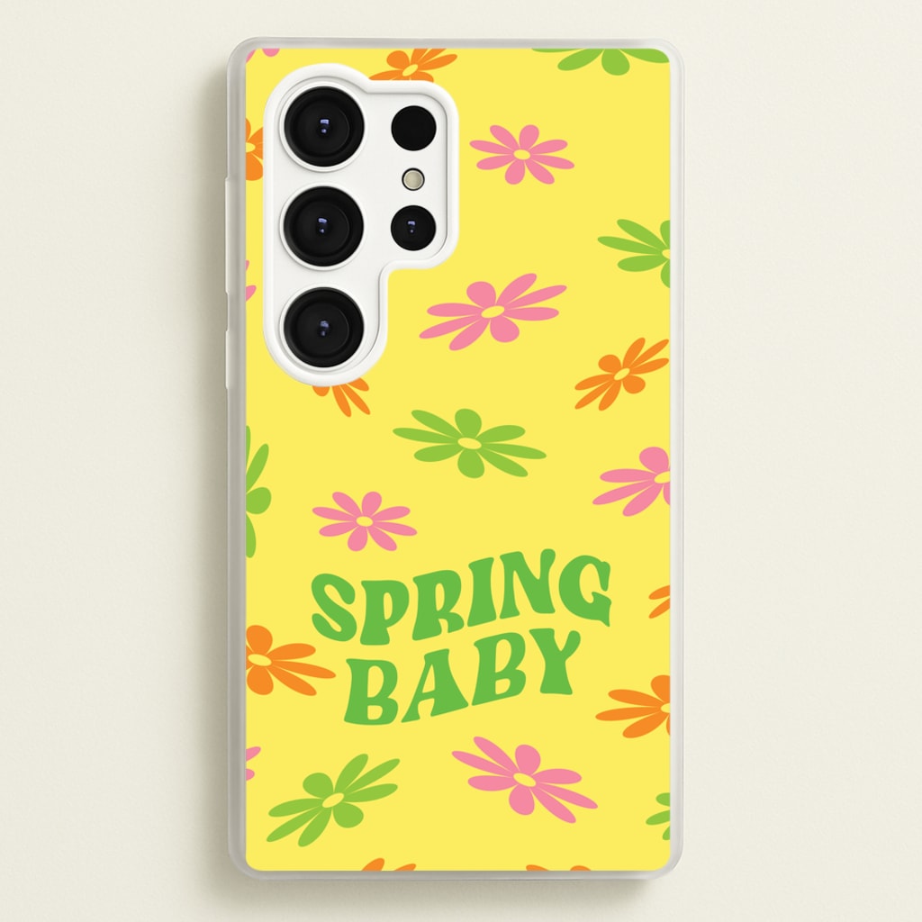 Spring Baby Retro Pattern - Spring Phone Case for Galaxy S25 Ultra