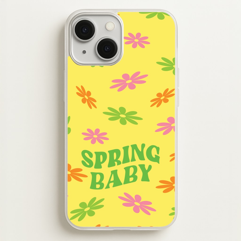 Spring Baby Retro Pattern - Spring Phone Case for iPhone 13