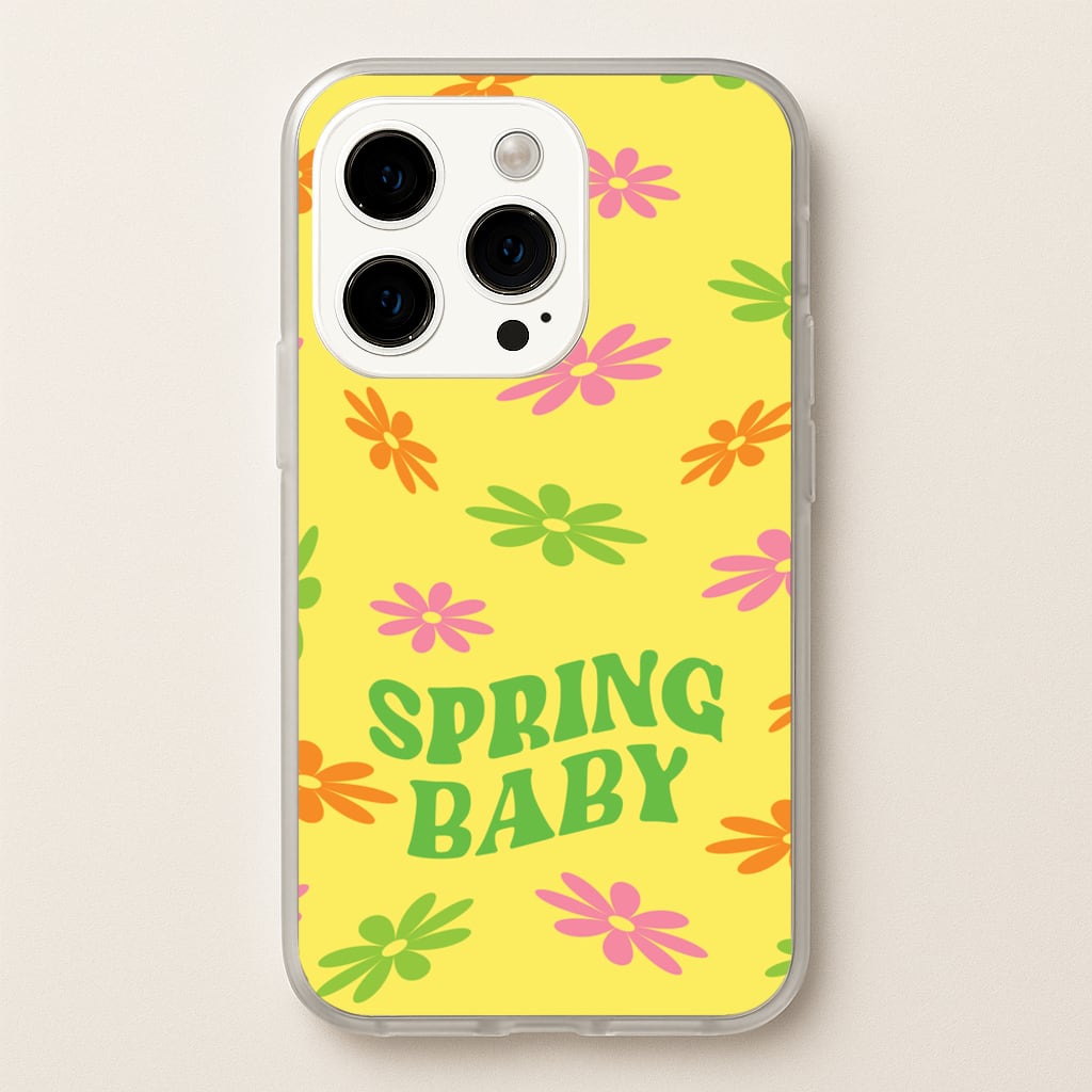 Spring Baby Retro Pattern - Spring Phone Case for iPhone 15 Pro