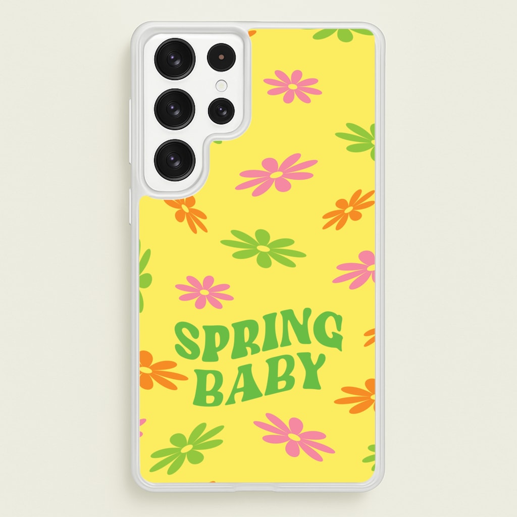 Spring Baby Retro Pattern - Spring Phone Case for Galaxy S22 Ultra