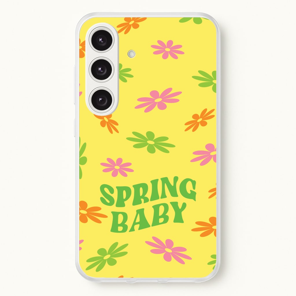 Spring Baby Retro Pattern - Spring Phone Case for Galaxy S25 Plus