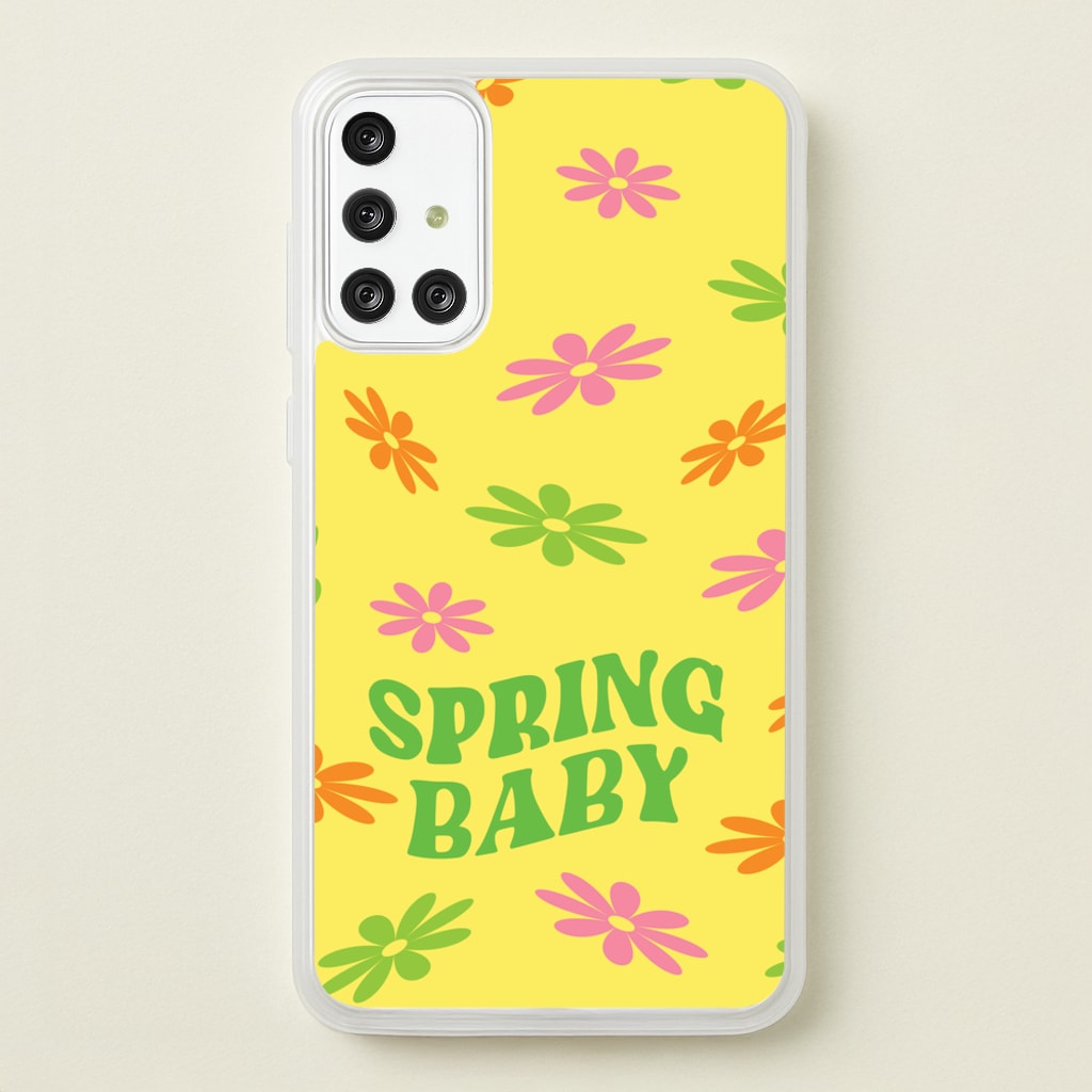 Spring Baby Retro Pattern - Spring Phone Case for Galaxy A71