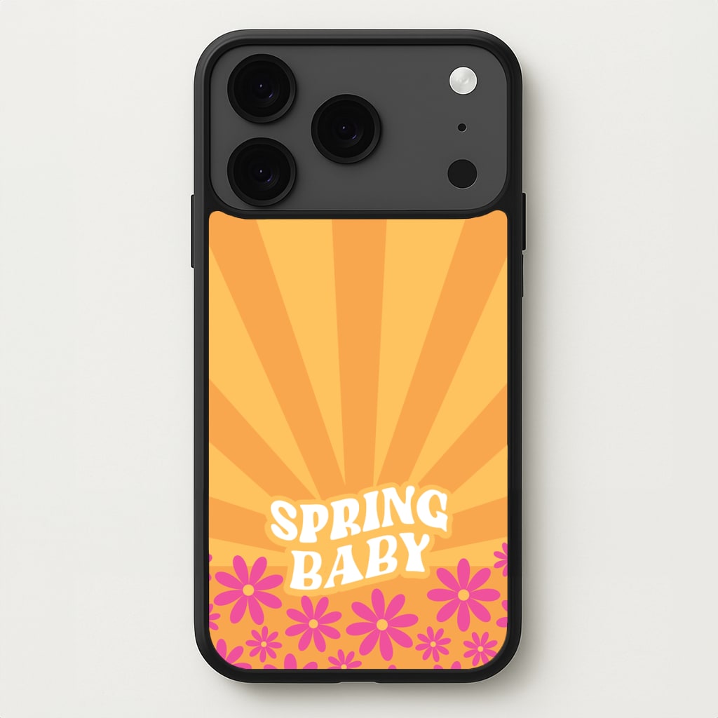 Spring Baby Retro Phone Case for iPhone 17 Pro Max