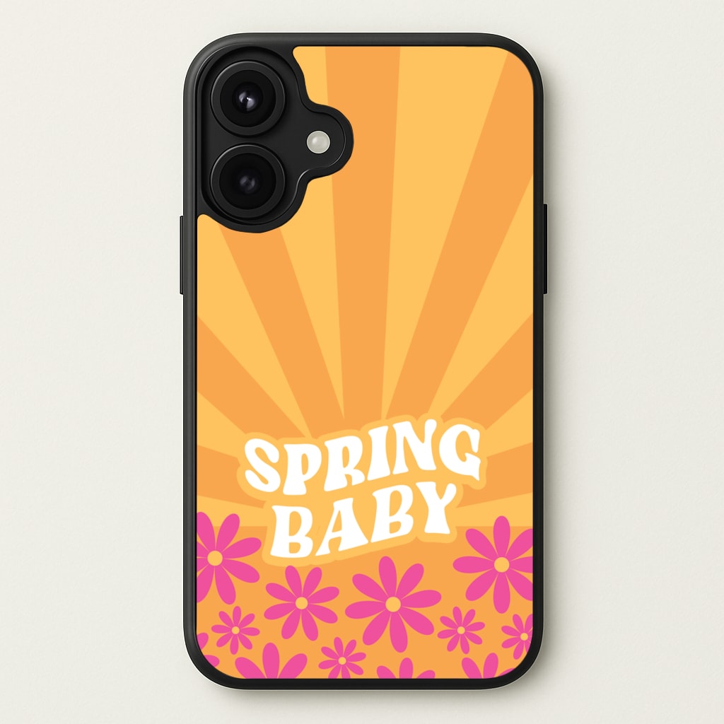Spring Baby Retro Phone Case for iPhone 17