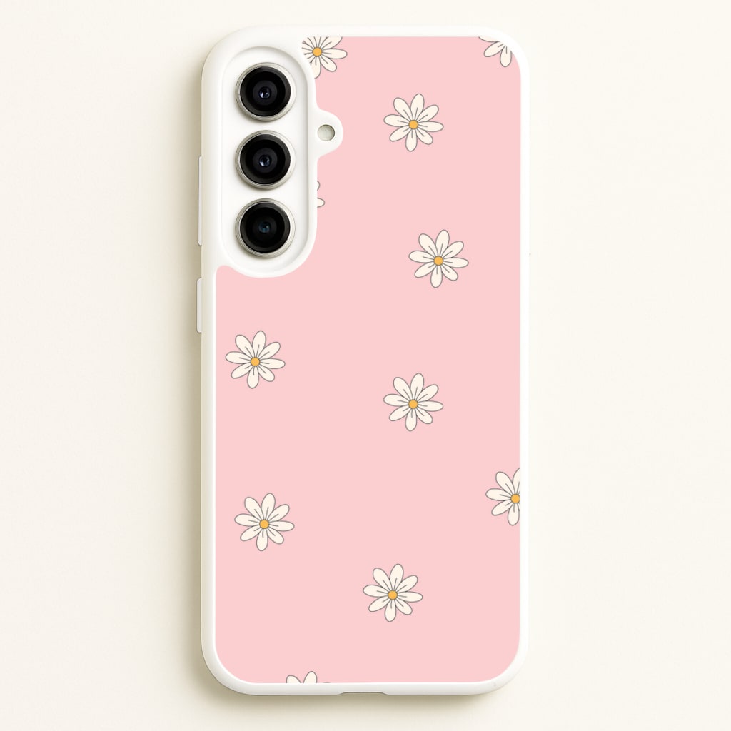 Dusty Pink Daisy Pattern - Spring Phone Case for Galaxy A56