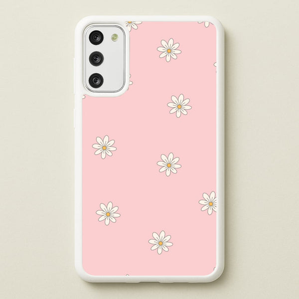 Dusty Pink Daisy Pattern - Spring Phone Case for Galaxy S20