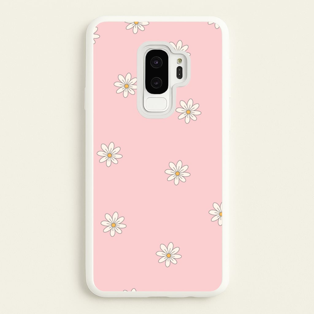Dusty Pink Daisy Pattern - Spring Phone Case for Galaxy S9 Plus