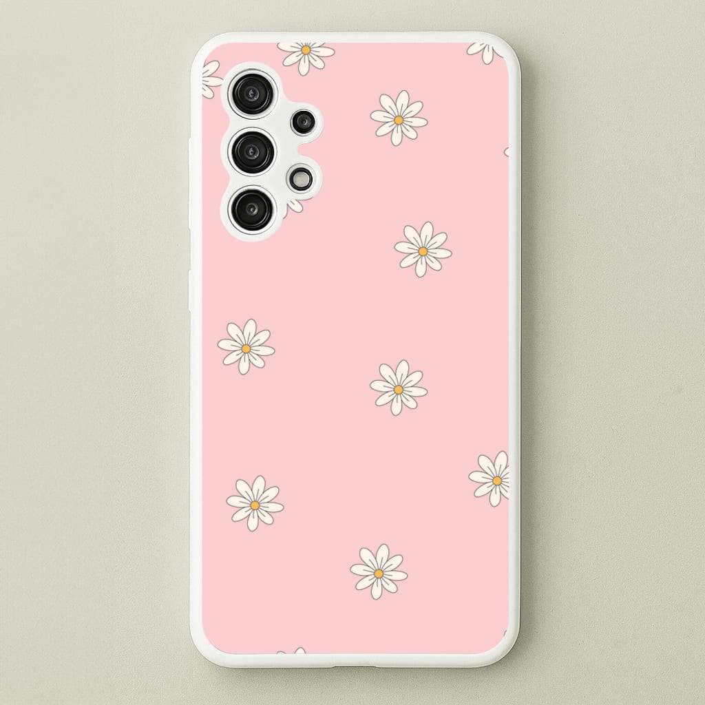Dusty Pink Daisy Pattern - Spring Phone Case for Galaxy A13