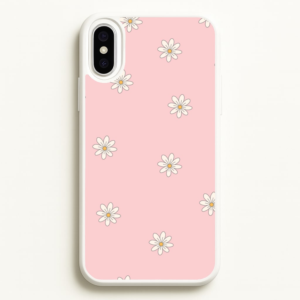 Dusty Pink Daisy Pattern - Spring Phone Case for iPhone XS Max