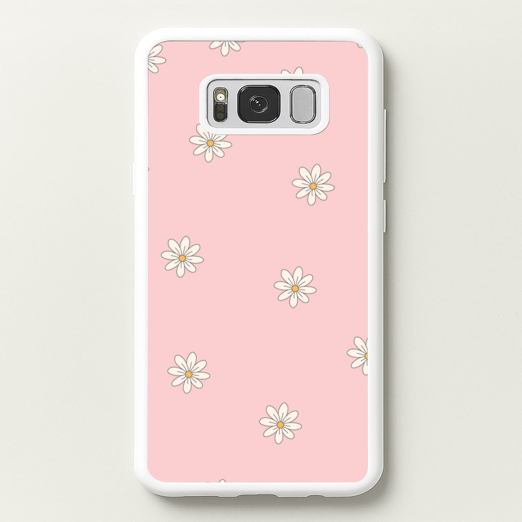 Dusty Pink Daisy Pattern - Spring Phone Case for Galaxy S8 Plus