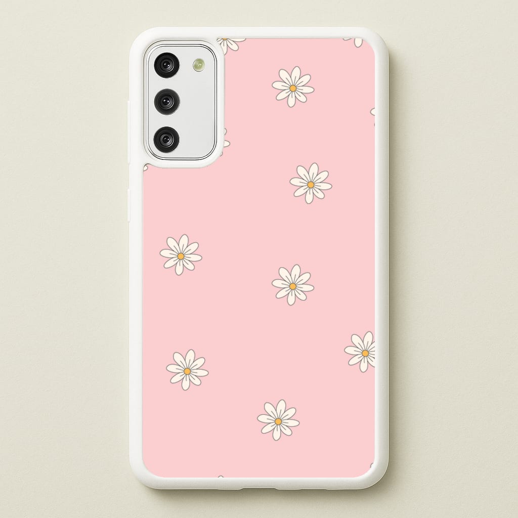 Dusty Pink Daisy Pattern - Spring Phone Case for Galaxy A41