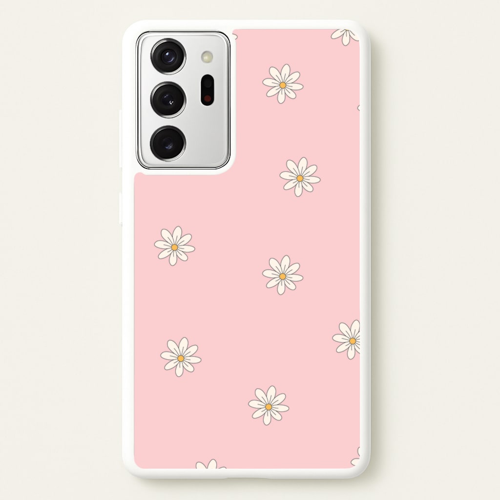 Dusty Pink Daisy Pattern - Spring Phone Case for Galaxy Note 20 Ultra