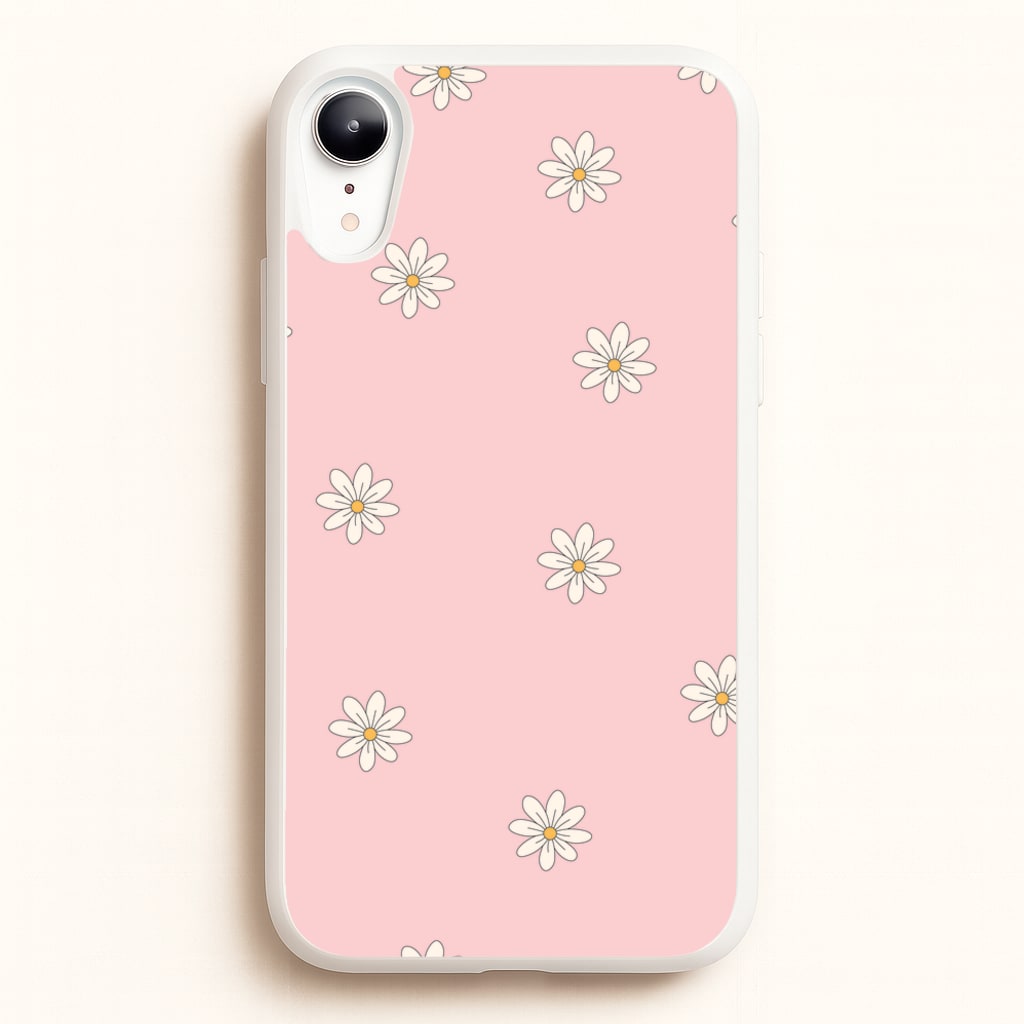 Dusty Pink Daisy Pattern - Spring Phone Case for iPhone XR