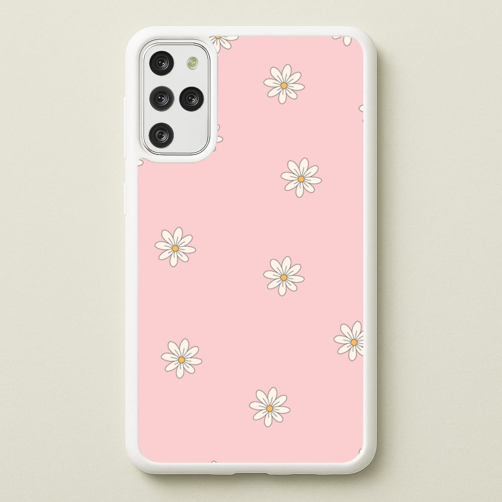 Dusty Pink Daisy Pattern - Spring Phone Case for Galaxy S20 Plus