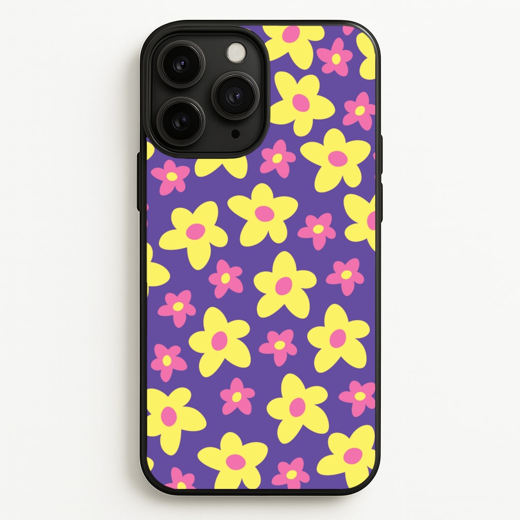 Purple Abstract Floral Pattern - Spring Phone Case for iPhone 11 Pro