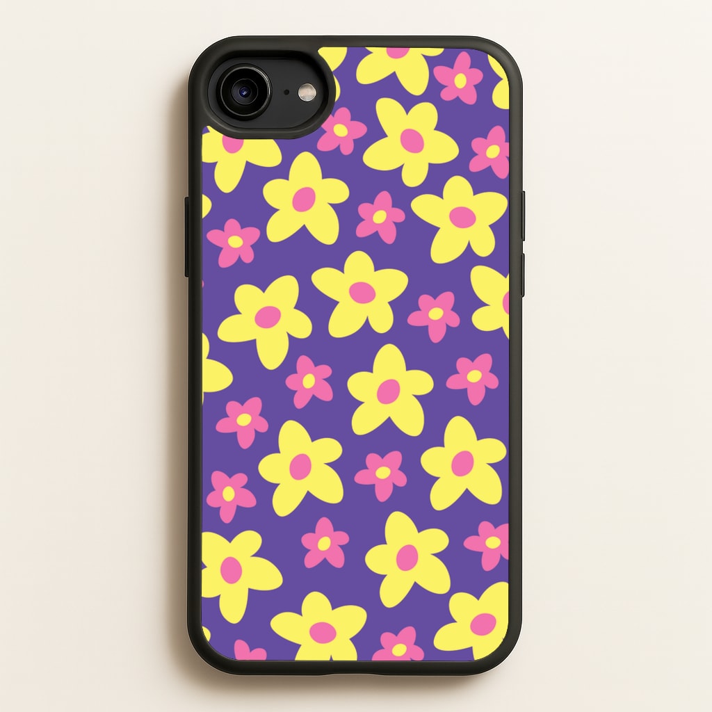 Purple Abstract Floral Pattern - Spring Phone Case for iPhone 6 / 7 / 8 / SE