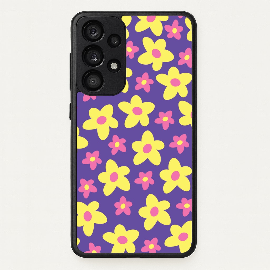Purple Abstract Floral Pattern - Spring Phone Case for Galaxy A33