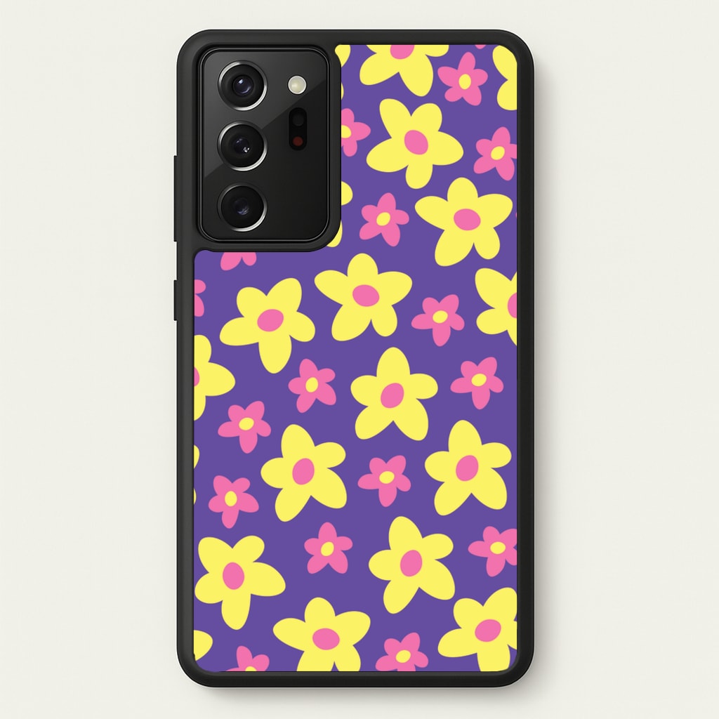 Purple Abstract Floral Pattern - Spring Phone Case for Galaxy Note 20 Ultra