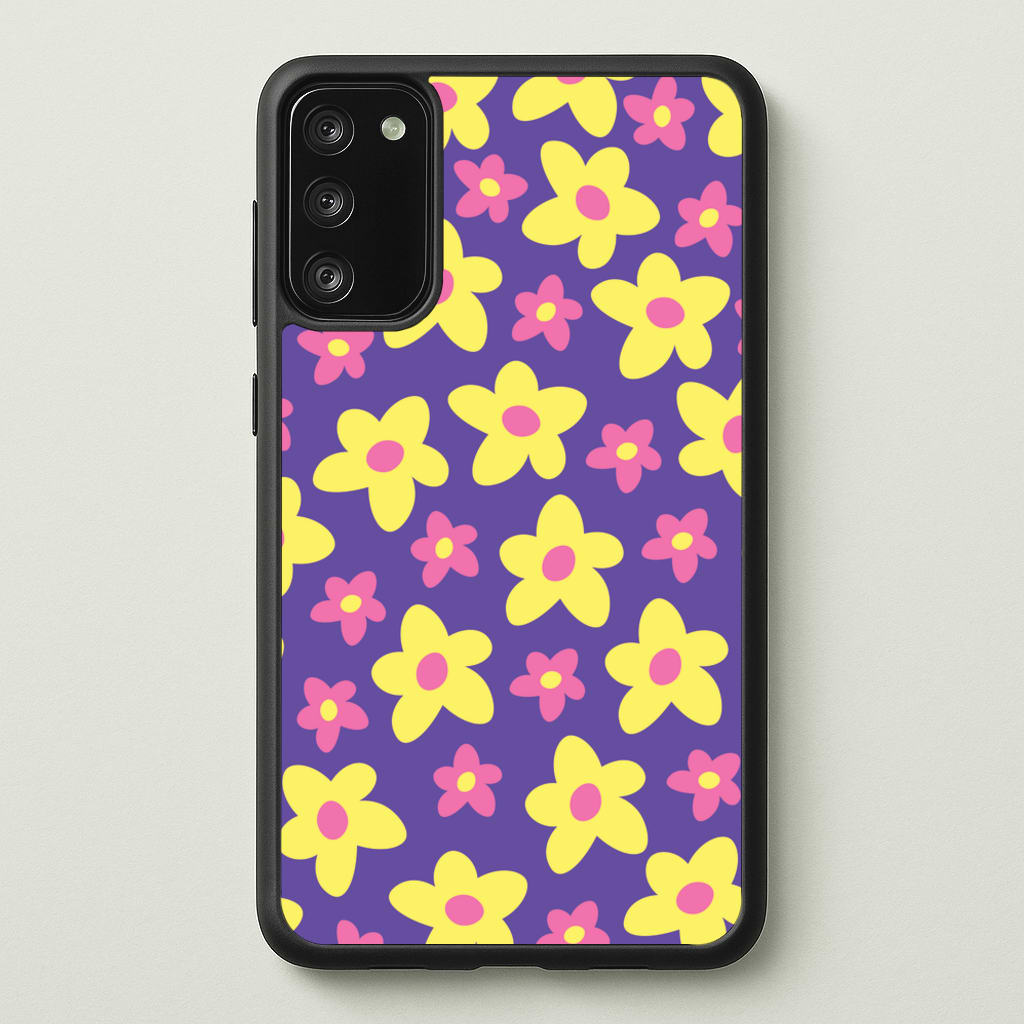 Purple Abstract Floral Pattern - Spring Phone Case for Galaxy S20