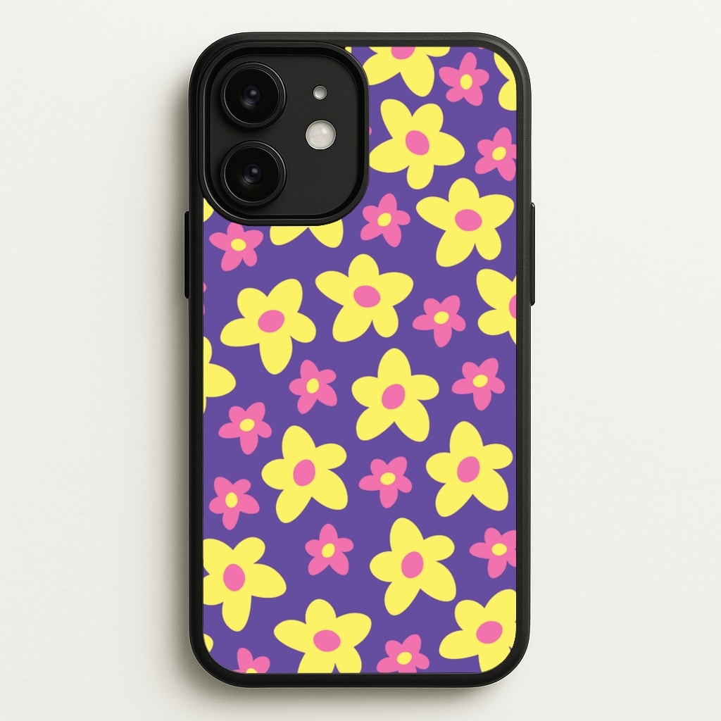 Purple Abstract Floral Pattern - Spring Phone Case for iPhone 11