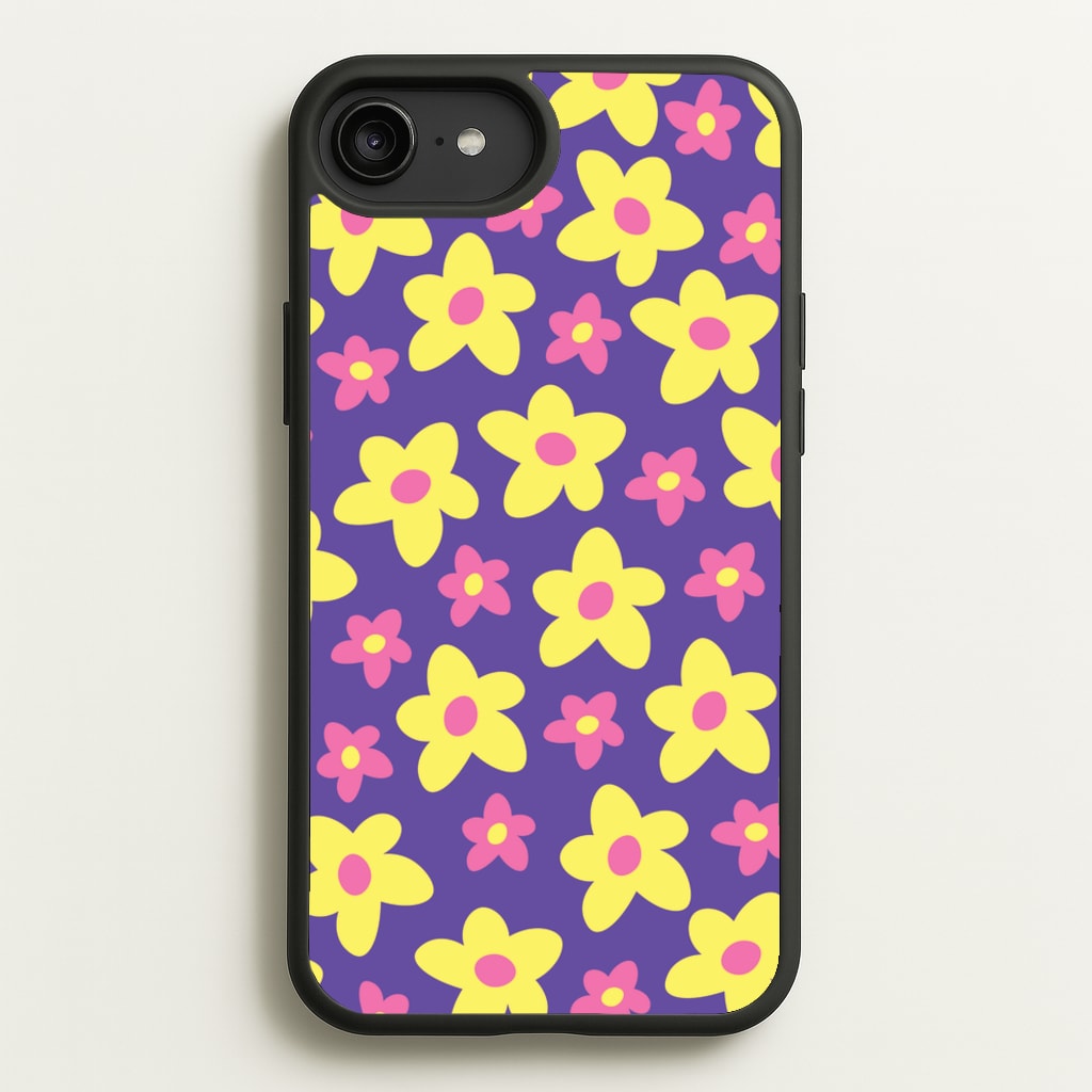 Purple Abstract Floral Pattern - Spring Phone Case for iPhone 6 Plus / 7 Plus / 8 Plus
