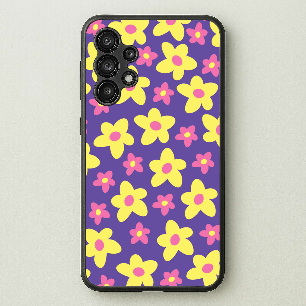 Purple Abstract Floral Pattern - Spring Phone Case for Galaxy A13