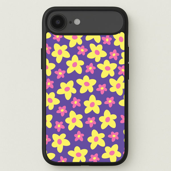 Purple Abstract Floral Pattern Phone Case for iPhone 17 Air