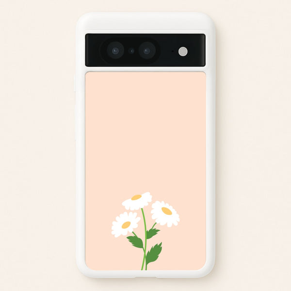 Peach And Dasies - Spring Phone Case for Google Pixel 8