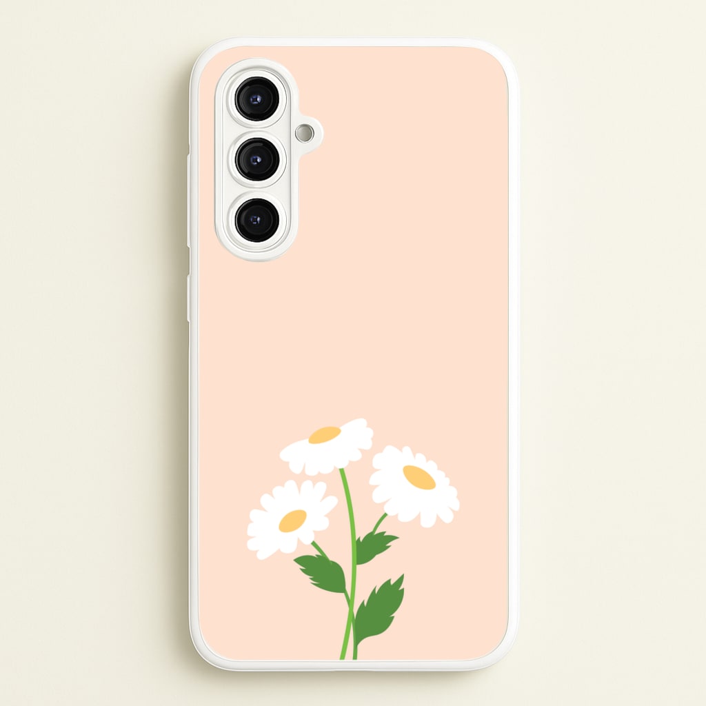 Peach And Dasies - Spring Phone Case for Galaxy A16