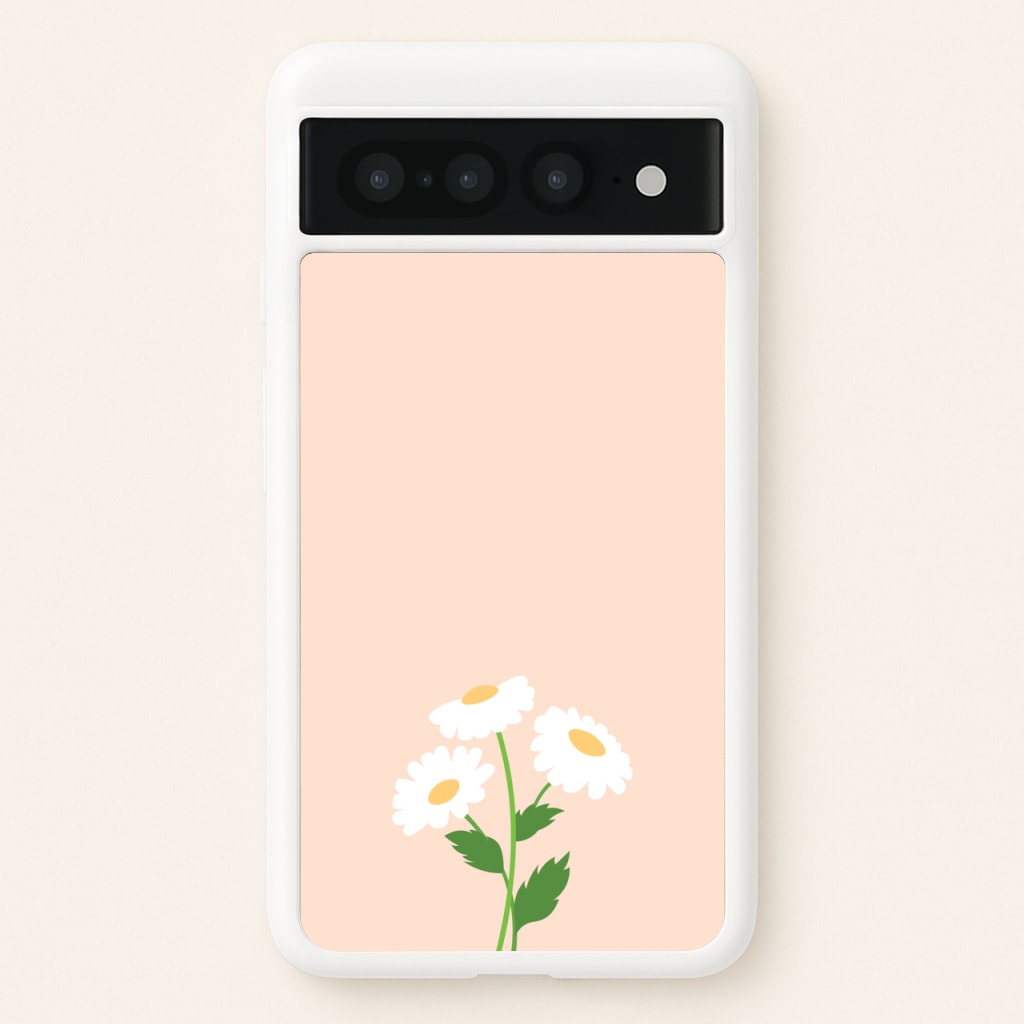 Peach And Dasies - Spring Phone Case for Google Pixel 7 Pro