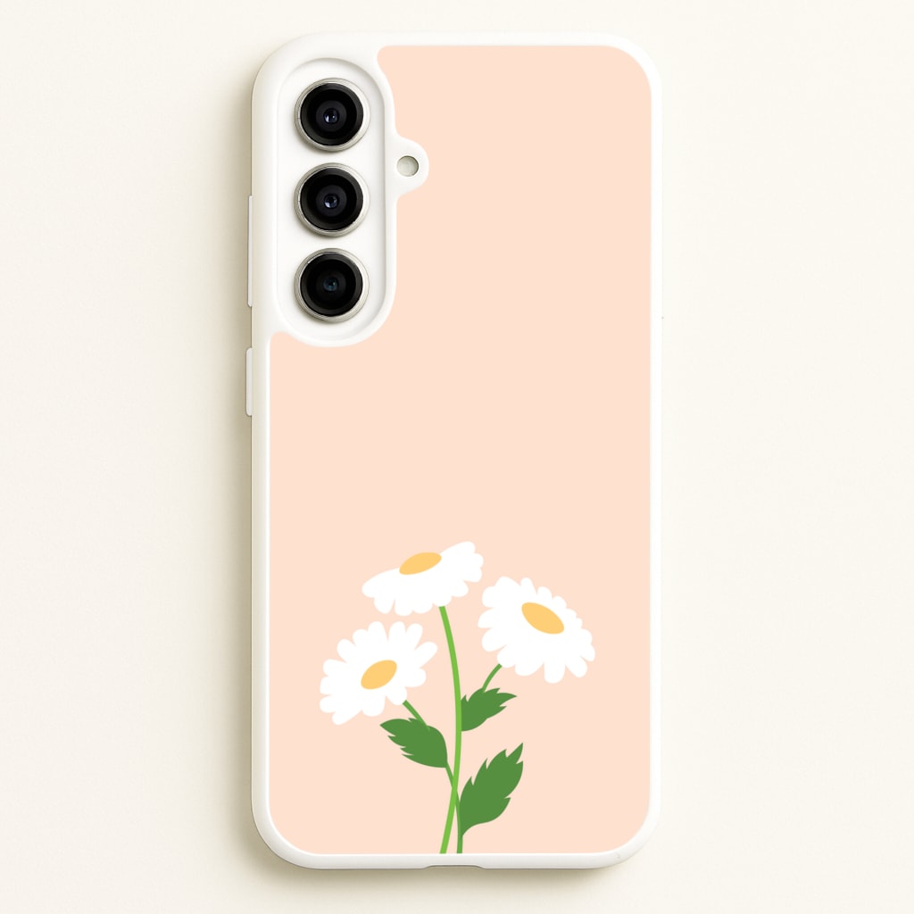 Peach And Dasies - Spring Phone Case for Galaxy A56