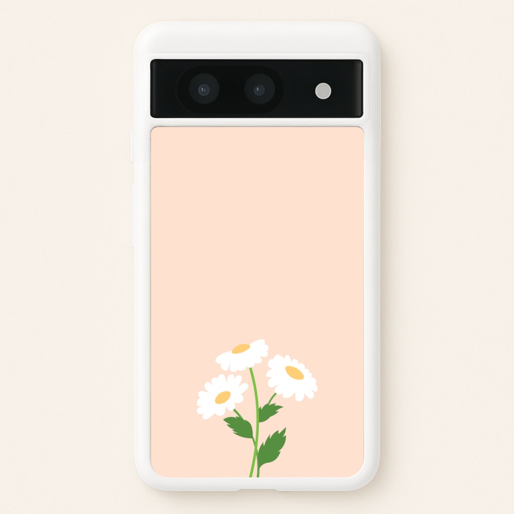 Peach And Dasies - Spring Phone Case for Google Pixel 8a