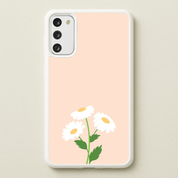 Peach And Dasies - Spring Phone Case for Galaxy S20