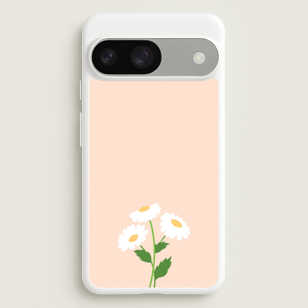 Peach And Dasies - Spring Phone Case for Google Pixel 9 / 9 Pro