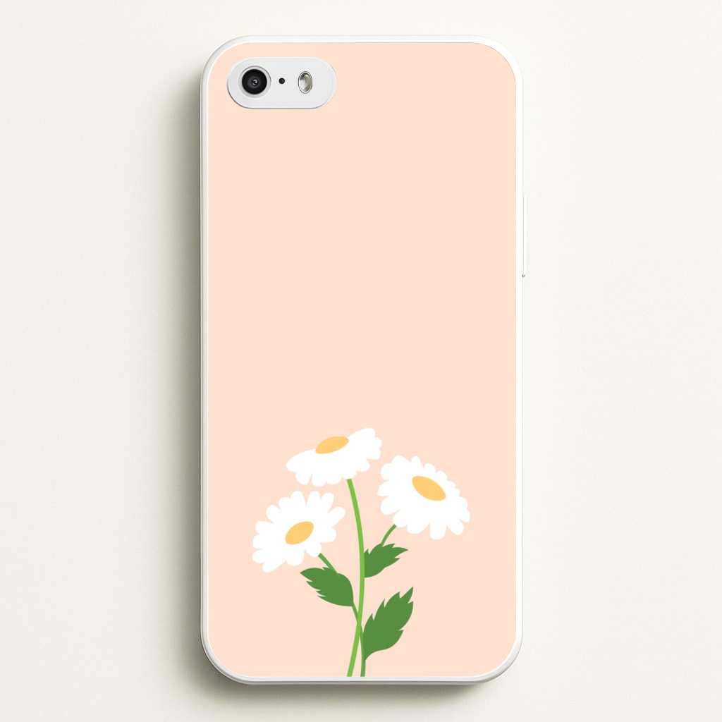Peach And Dasies - Spring Phone Case for iPhone 5 / 5s / SE 2016