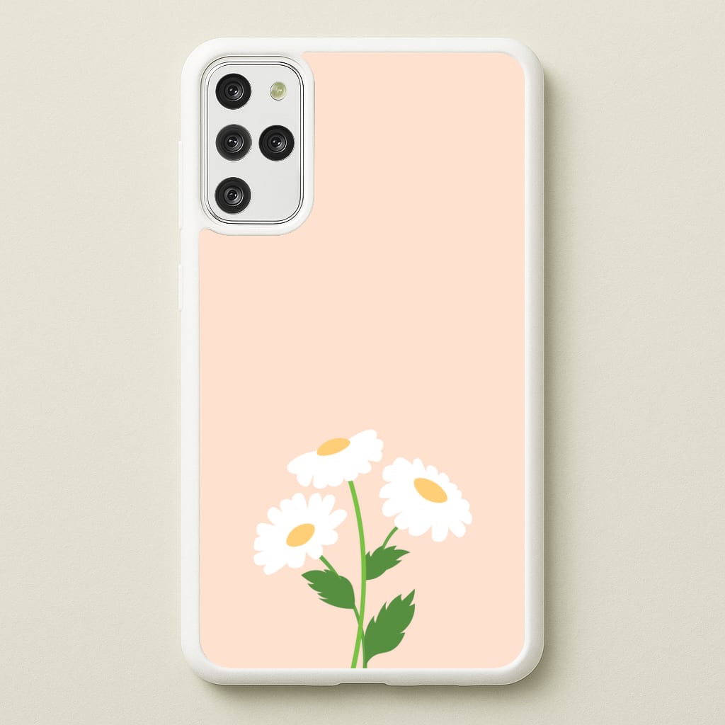 Peach And Dasies - Spring Phone Case for Galaxy S20 Plus