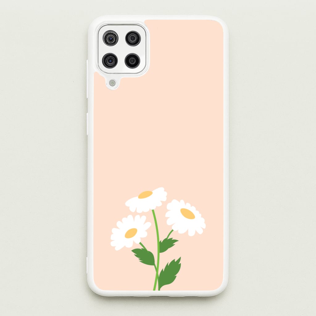 Peach And Dasies - Spring Phone Case for Galaxy A12