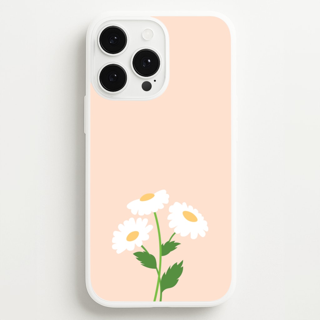 Peach And Dasies - Spring Phone Case for iPhone 13 Pro Max