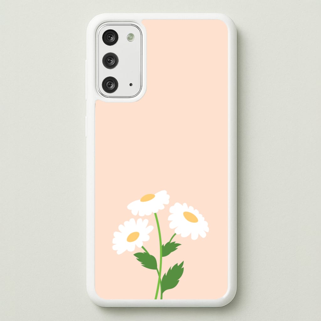 Peach And Dasies - Spring Phone Case for Galaxy Note 20