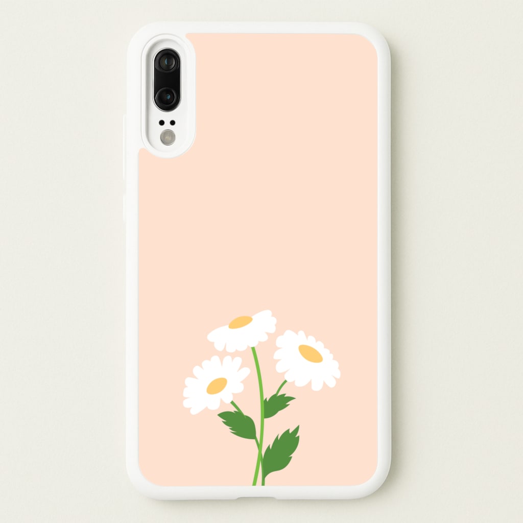 Peach And Dasies - Spring Phone Case for Huawei P20