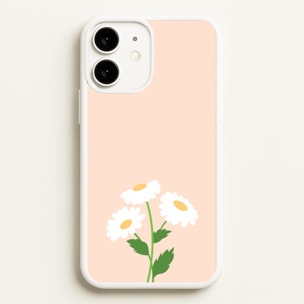 Peach And Dasies - Spring Phone Case for iPhone 11