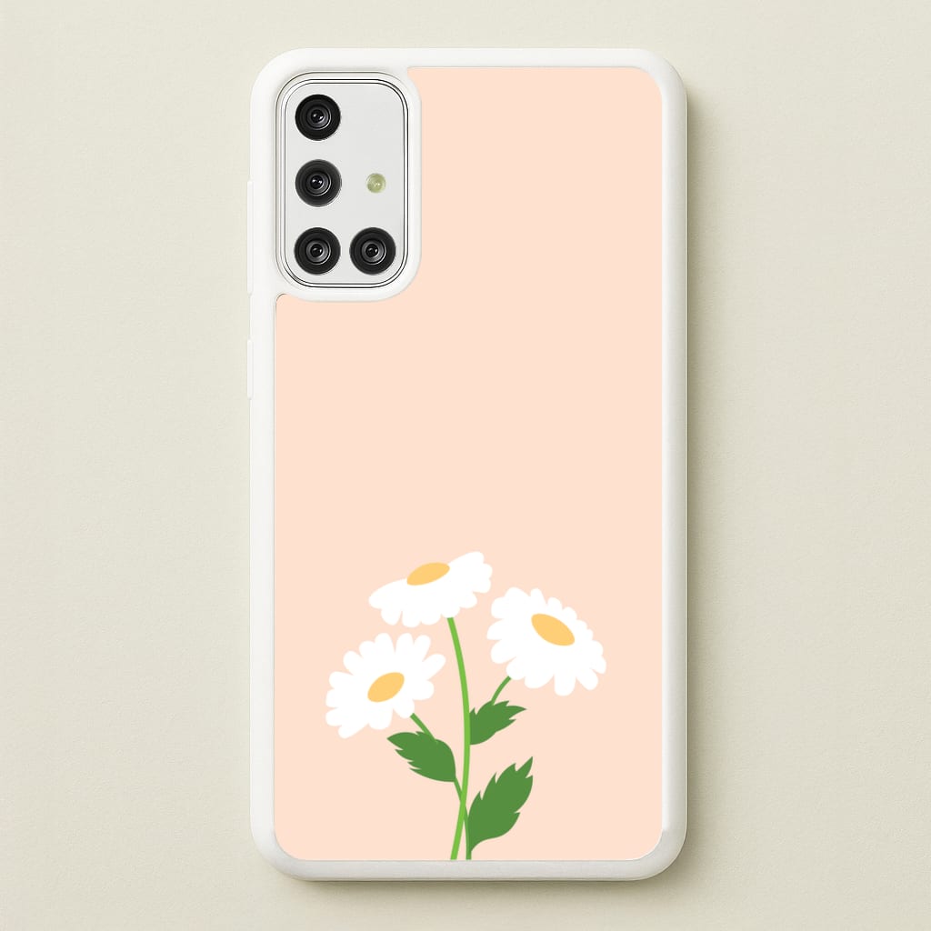 Peach And Dasies - Spring Phone Case for Galaxy A71