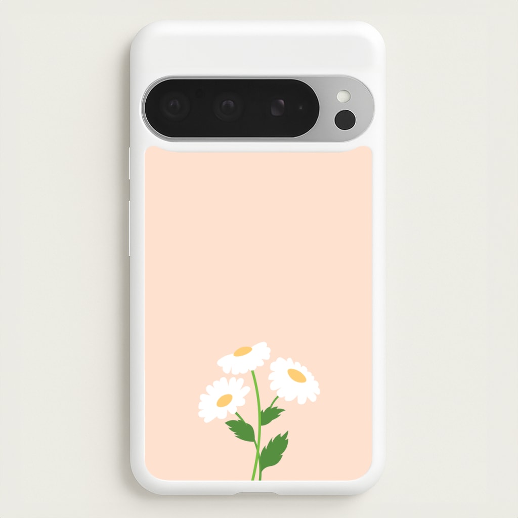 Peach And Dasies - Spring Phone Case for Google Pixel 9 Pro XL