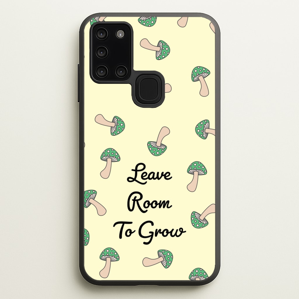 Leave Room To Go Mushroom Pattern - Spring Phone Case for Galaxy A21s