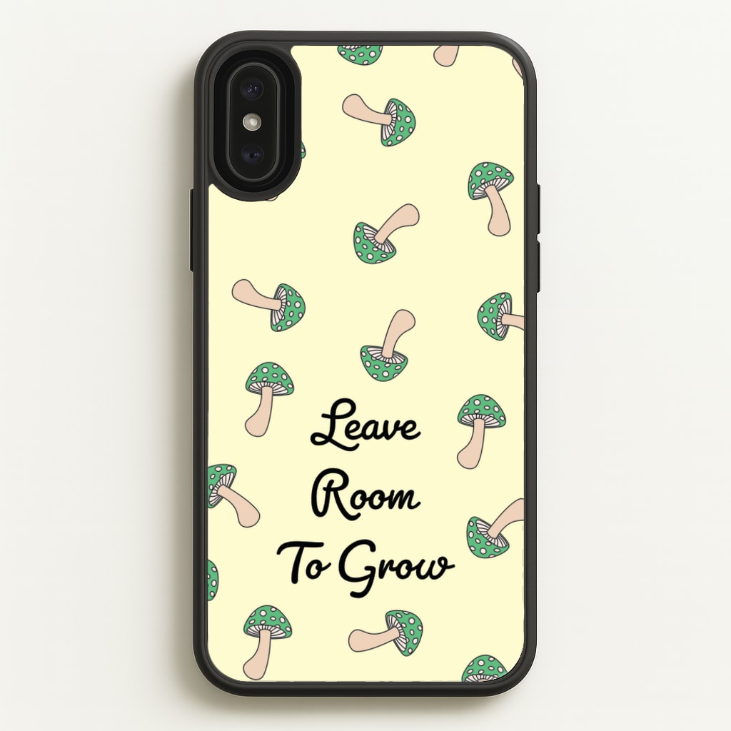 Leave Room To Go Mushroom Pattern - Spring Phone Case for iPhone XS Max