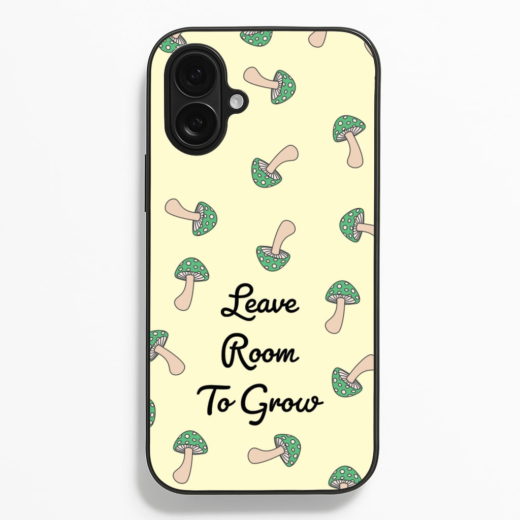 Leave Room To Go Mushroom Pattern - Spring Phone Case for iPhone 16 Plus
